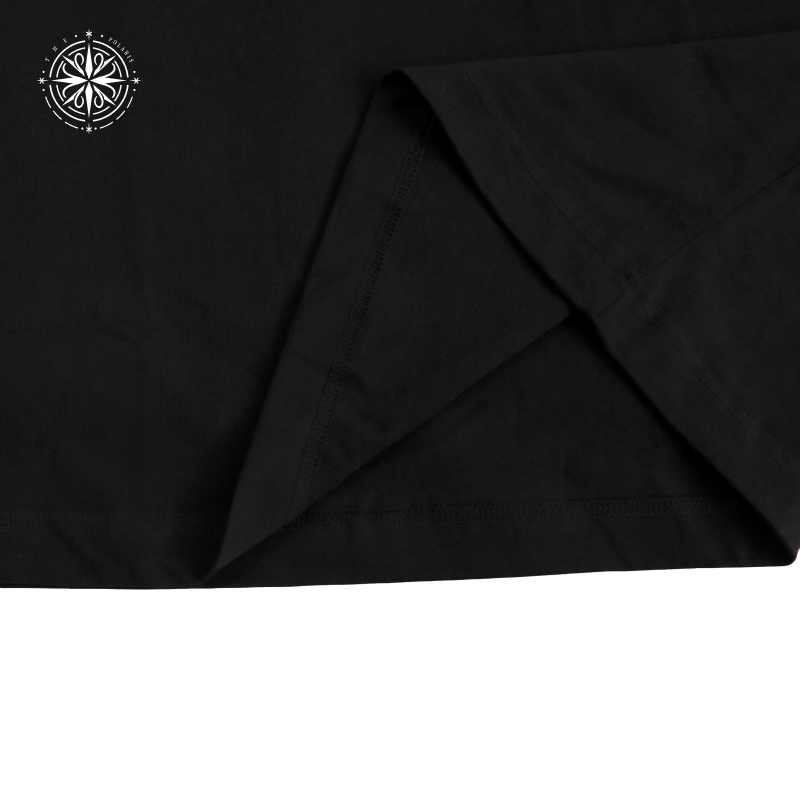 black T-shirt