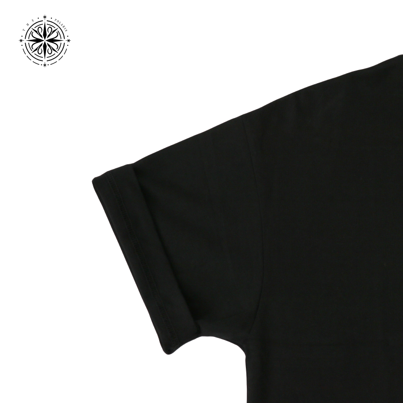 black T-shirt